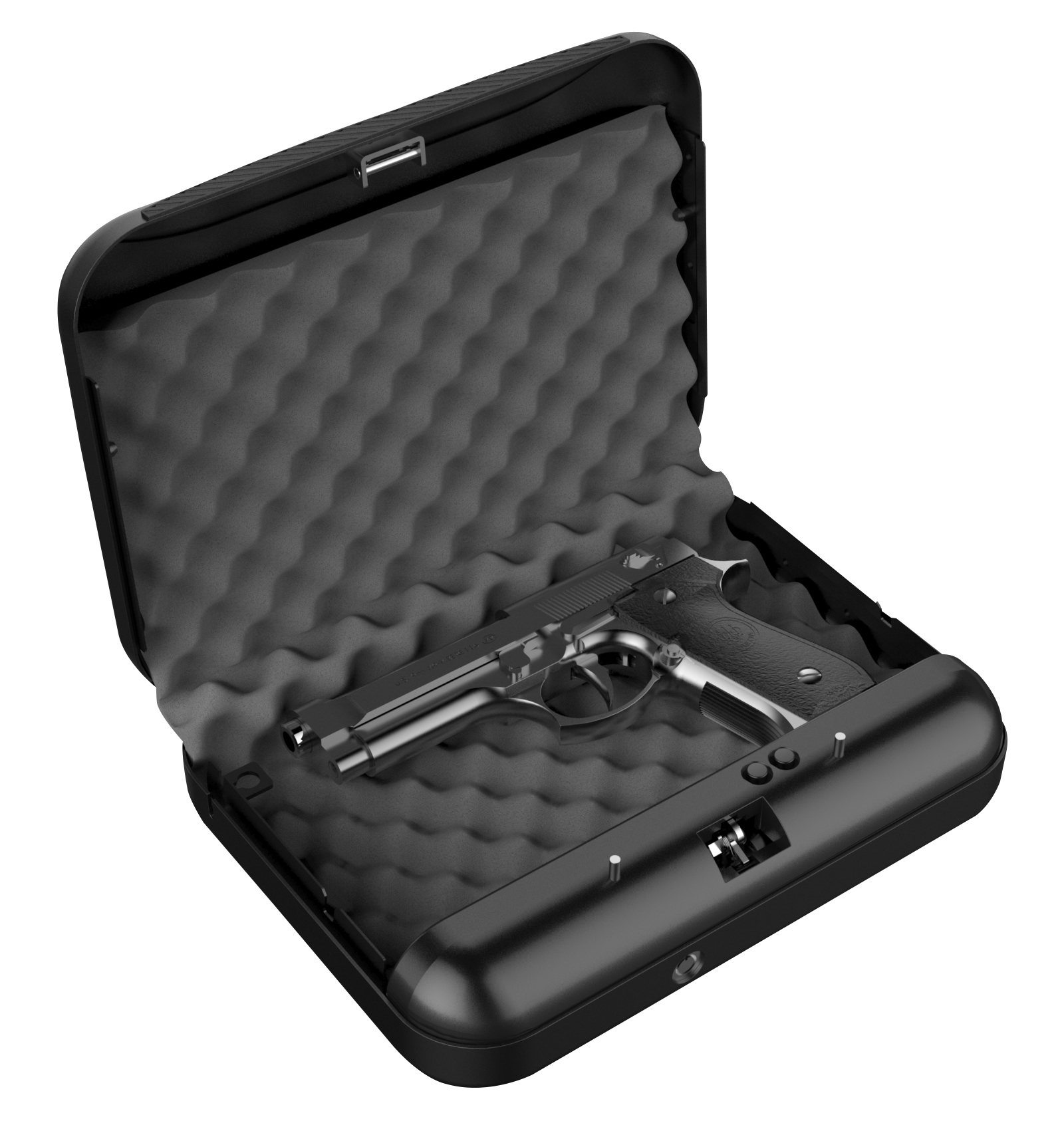 Pistol hand gun Safes Heavy Steel Construction Portable Small Metal Quick Access Portable Gun Safe Box Pistol Safe
