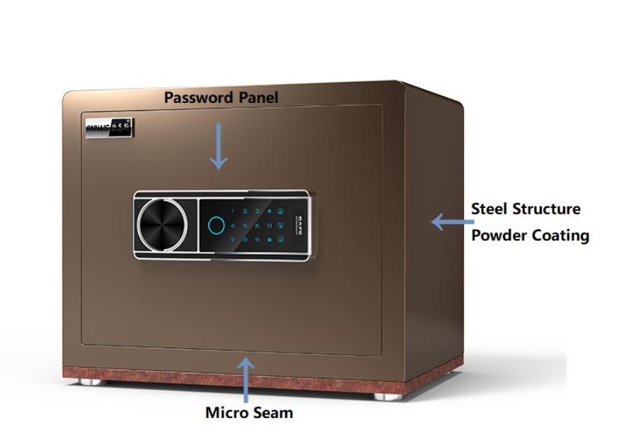 Ilocksafes 36 Steel Metal Electric Password Safe Storage Cabinet Lock Box for Cash Money Jewelry Secure