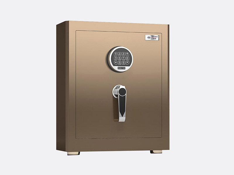 Electronic lock with mechanical emergency opening Double walled safe with electronic lock