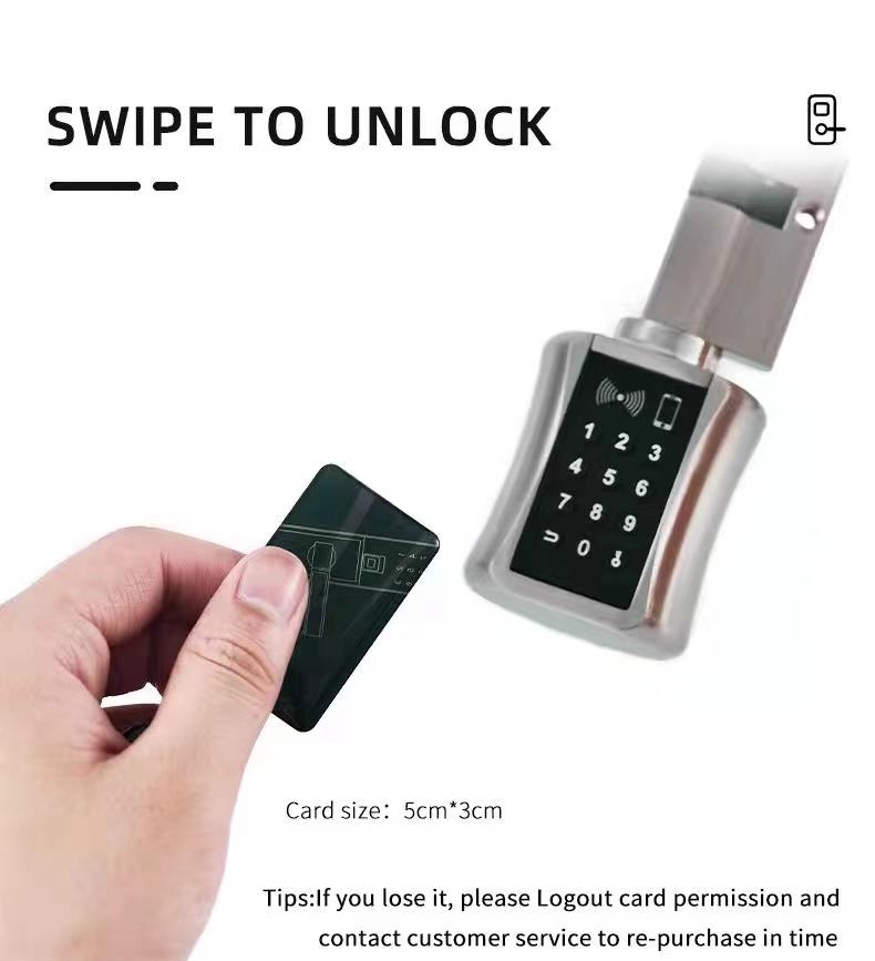new design smart house electronic security password login lock keyless door lock