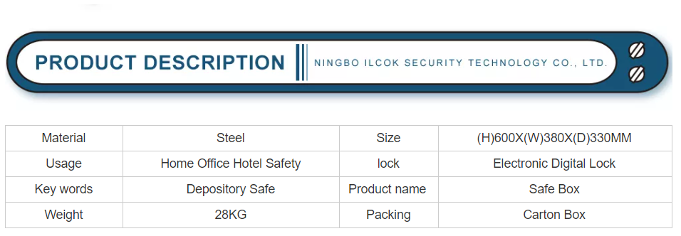 Ilocksafes Two Unlock Ways Fingerprint And Password Fingerprint Safe Box Suitable For Home Office And Shop