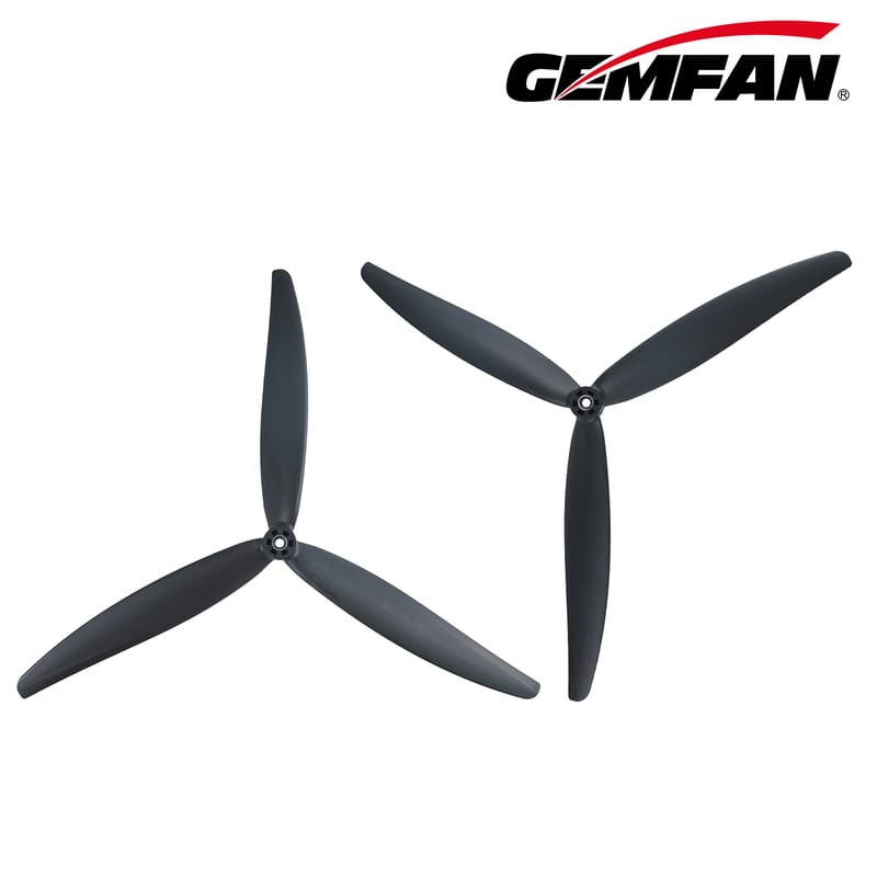 GEMFAN 20X10X3 Glass Fiber Nylon 3 Blade CW/CCW- Black