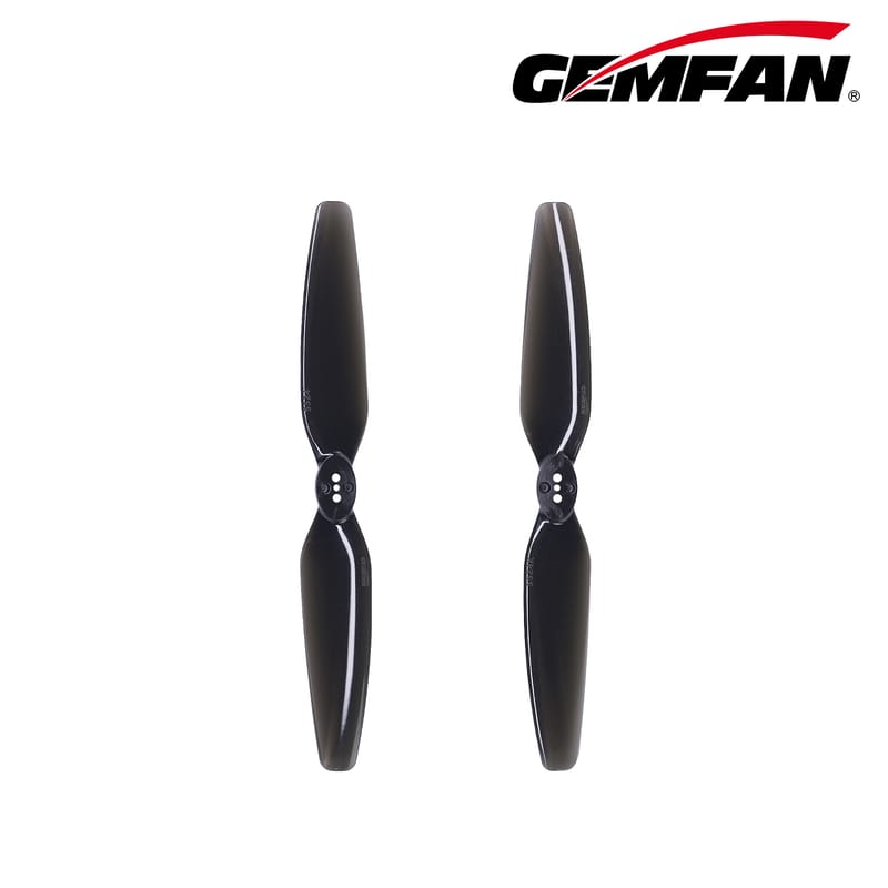 Gemfan 5524 Clear Black 2-blade High-efficiency PC Drone Propeller 2pairs/set