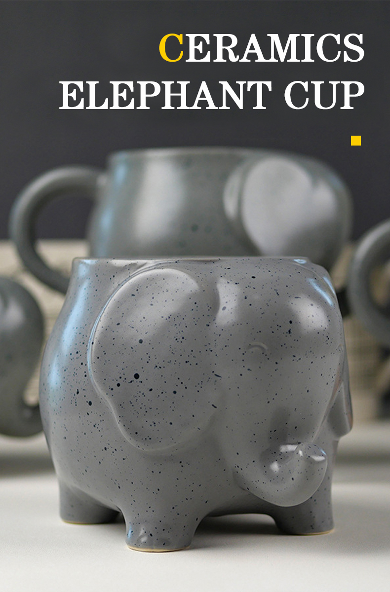 Ceramic elephant mug