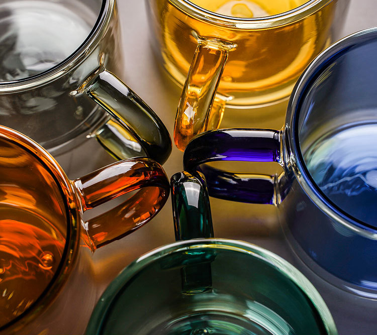 Borosilicate colored glass