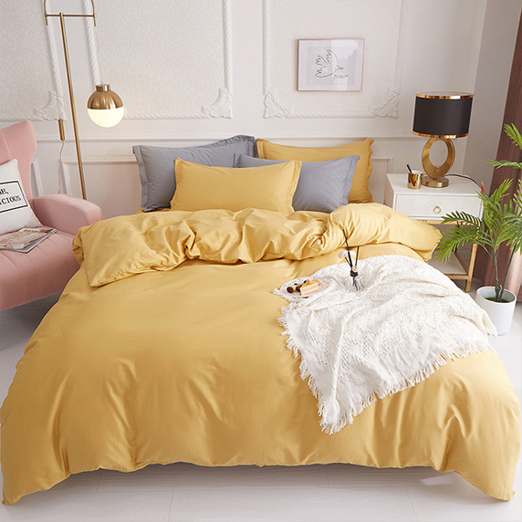 High Quality 100% Cotton Duvet Cover Solid Color Pure Cotton Quilt Cover Both Sides Design Universal Bedding Set Bedclothes