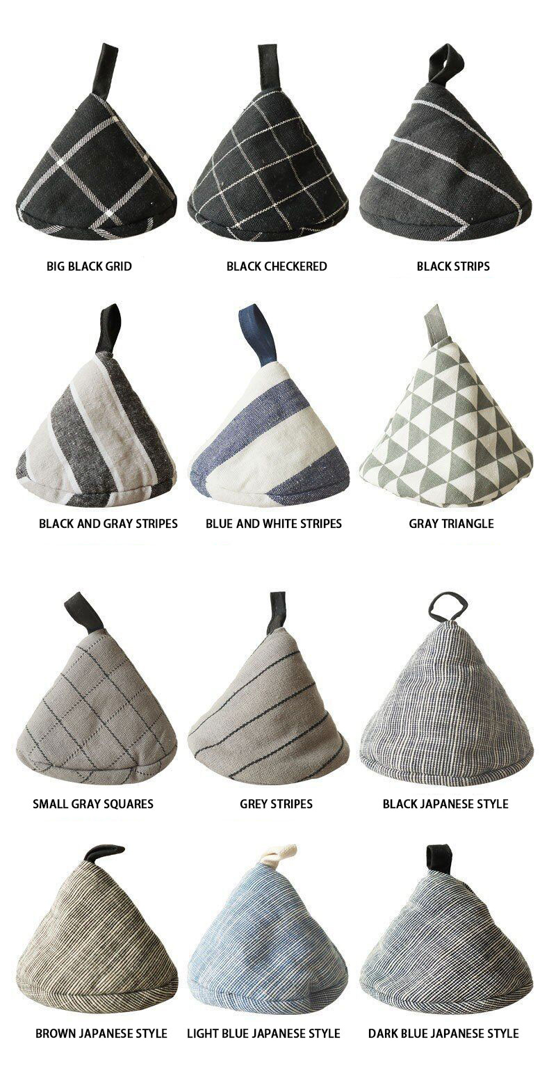 New fabric quilted insulation pot handle triangle pot cap casserole iron pot pot handle