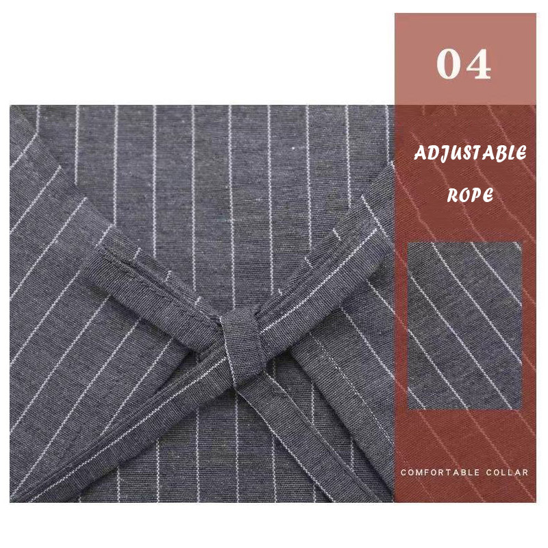 1Pcs Kitchen Wipeable Waterproof Oil-Proof Stripe Kitchen Arm Sleeve Nail Shop Apron For Women Baking Accessories 90*70CM