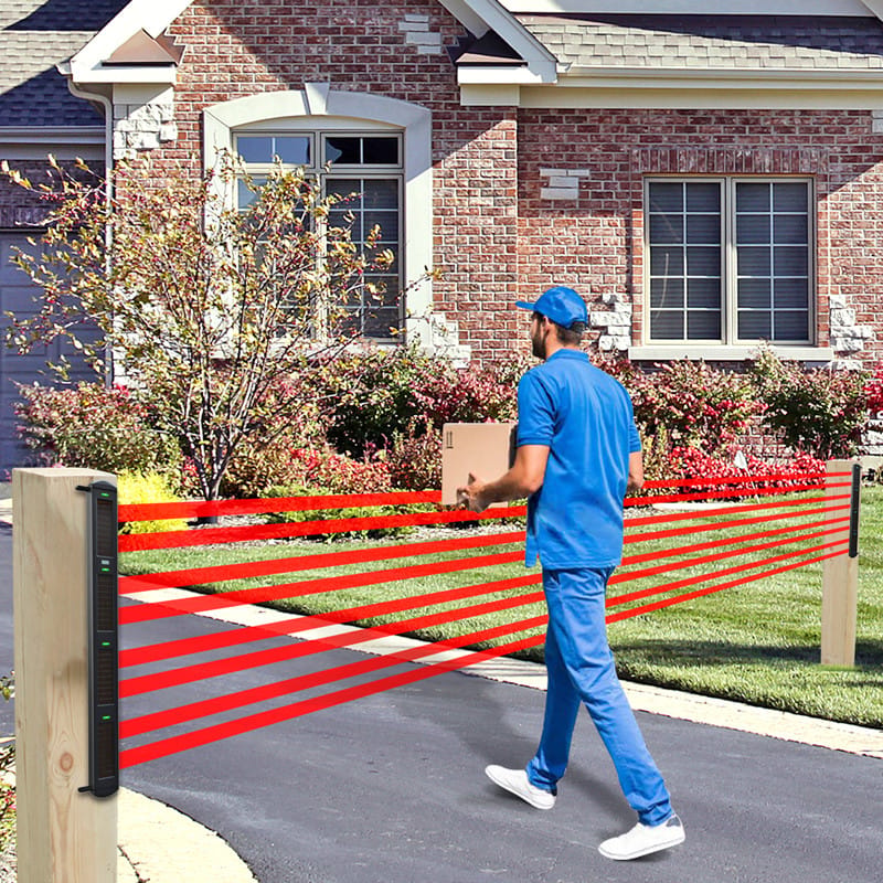 HTZSAFE Extra Solar Beam Sensor-800 Meters Wireless Range-100 Meters Sensor Range-Compatible With All The HTZSAFE Receivers