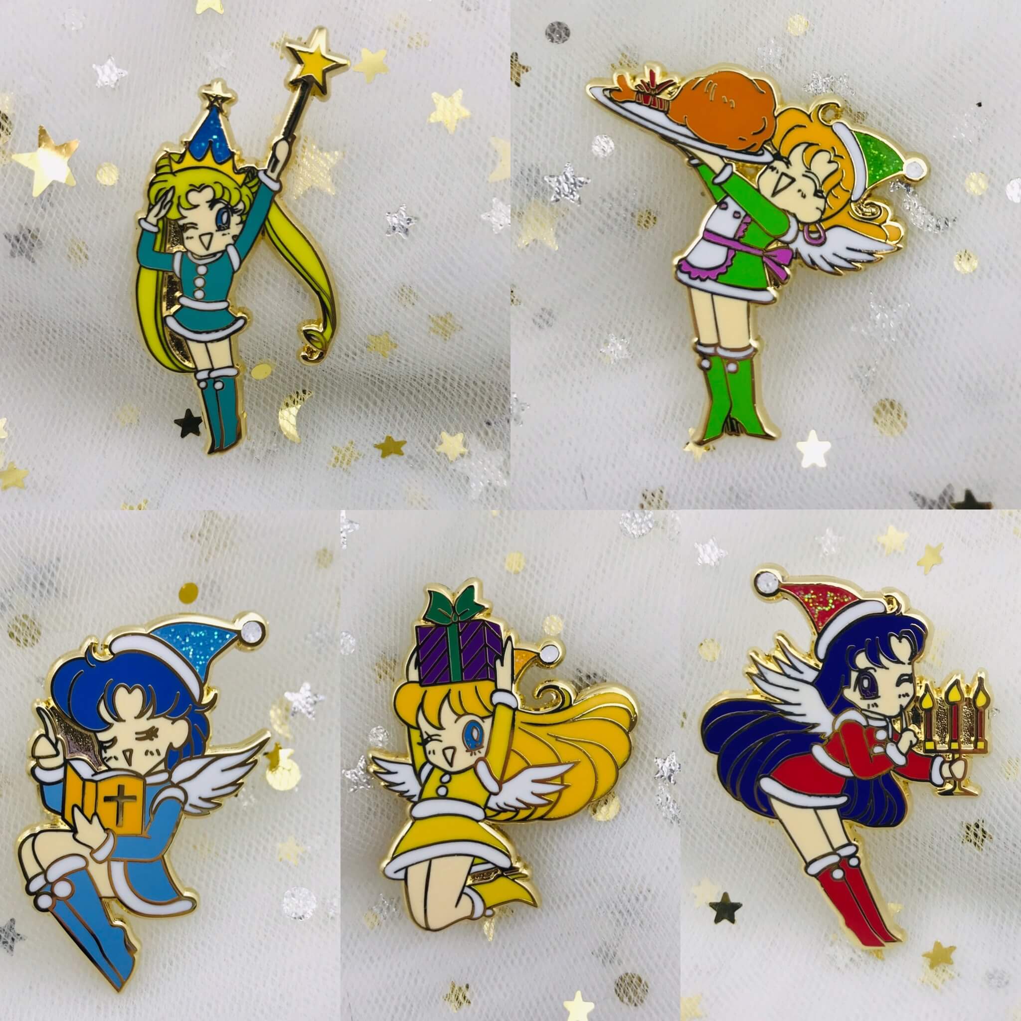 Christmas Sailormoon pin