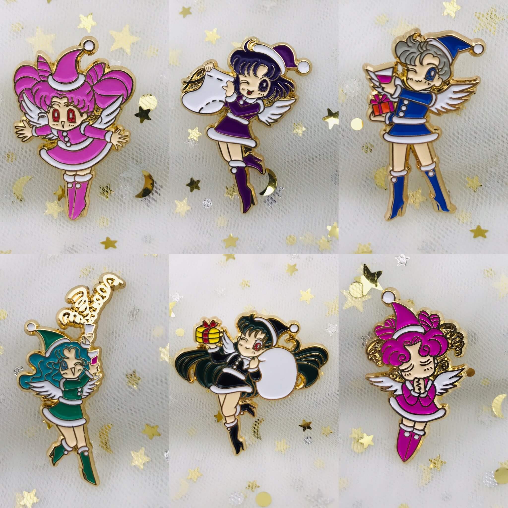 Soft-Christmas Sailormoon pin