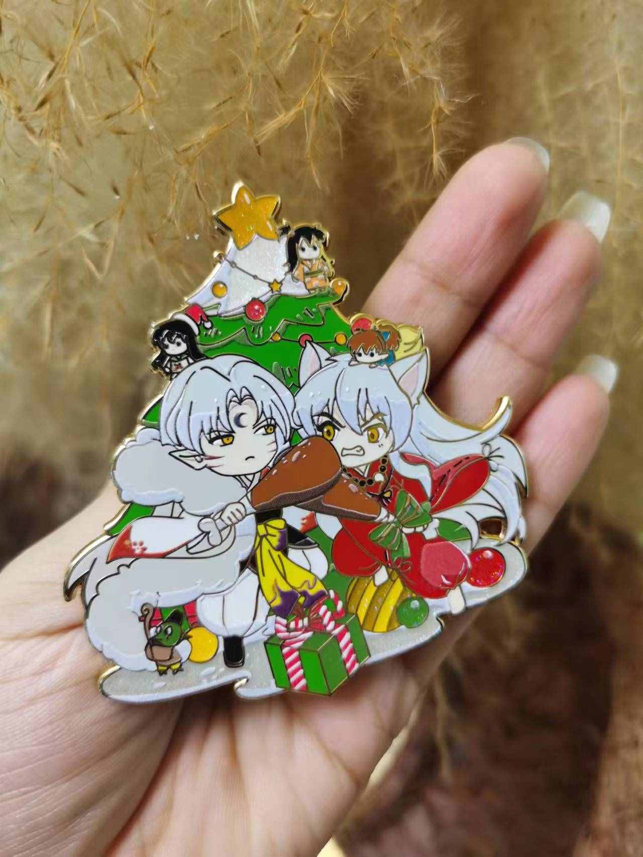 Christmas Brothers Pin