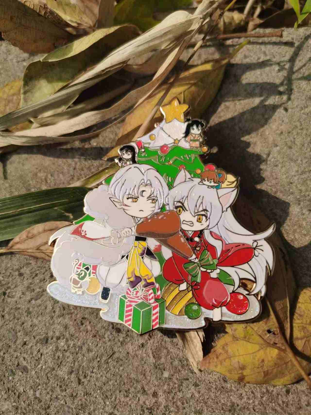 Christmas Brothers Pin
