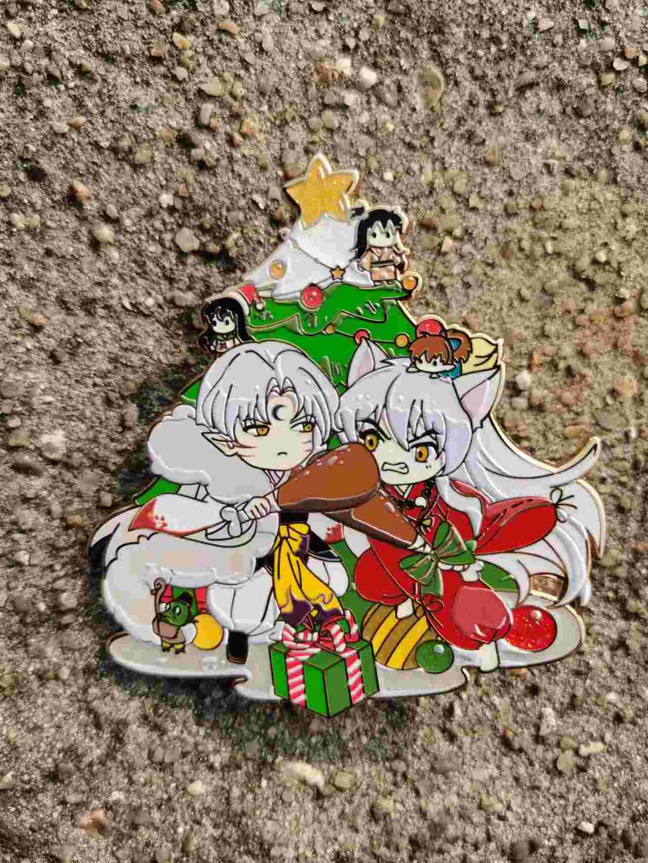 Christmas Brothers Pin