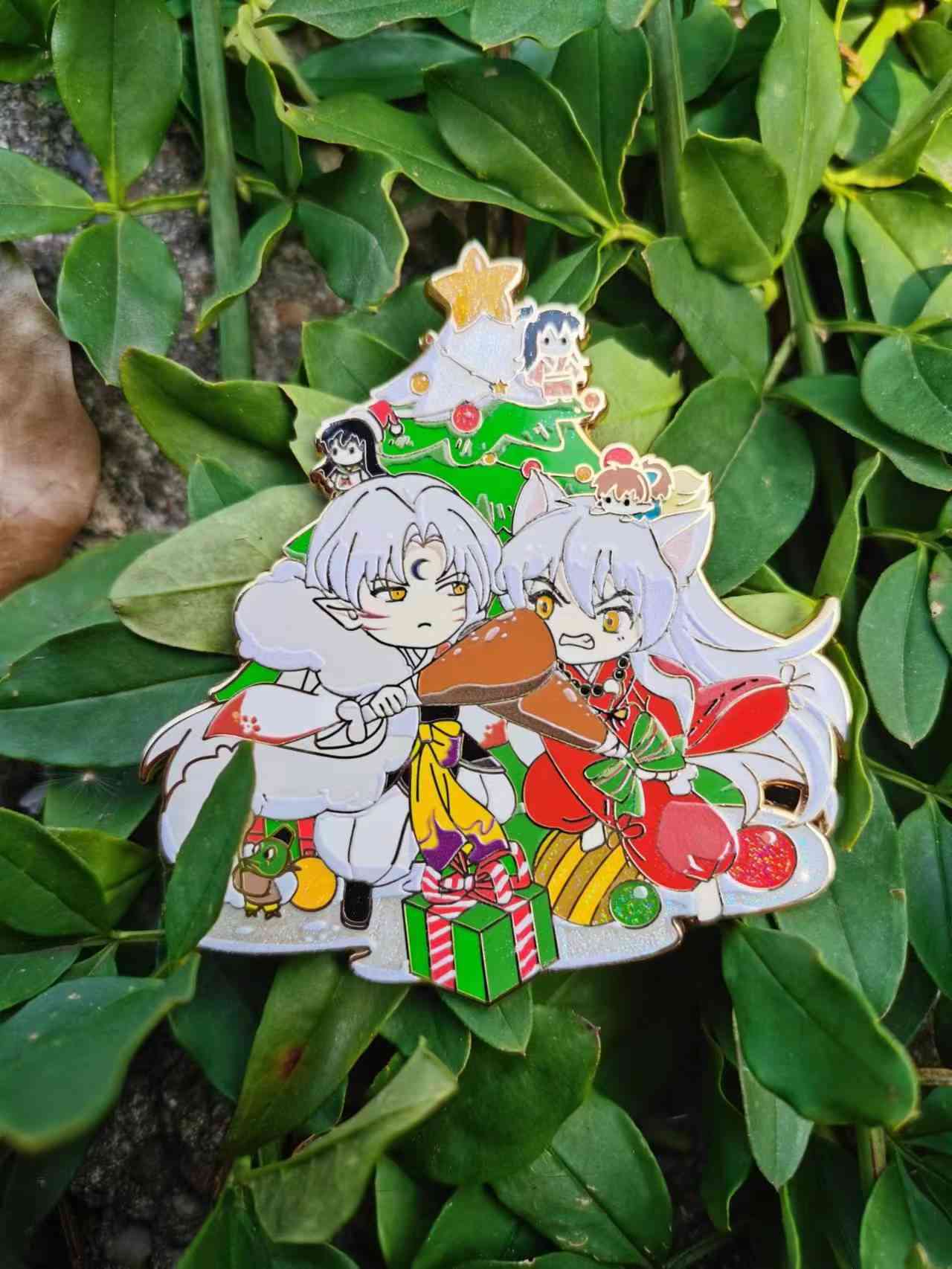 Christmas Brothers Pin