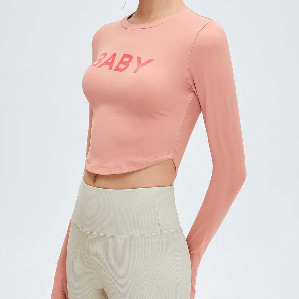 Long Sleeve Yoga Crop Top