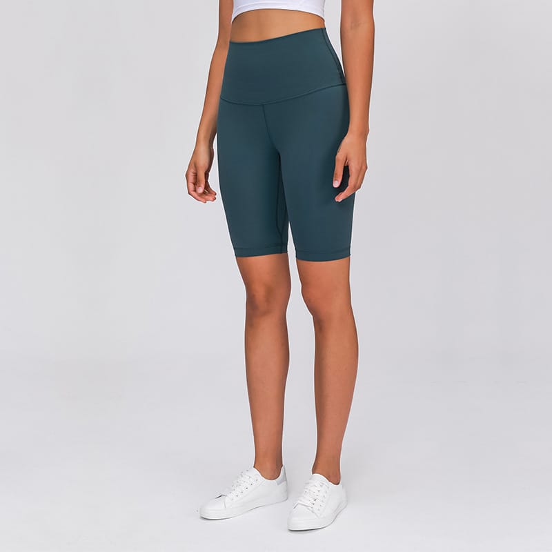 High Waisted Yoga Shorts With Pockets