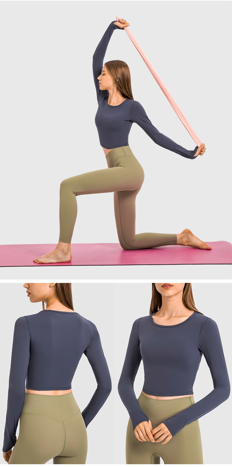 Yoga Crop Top Long Sleeve
