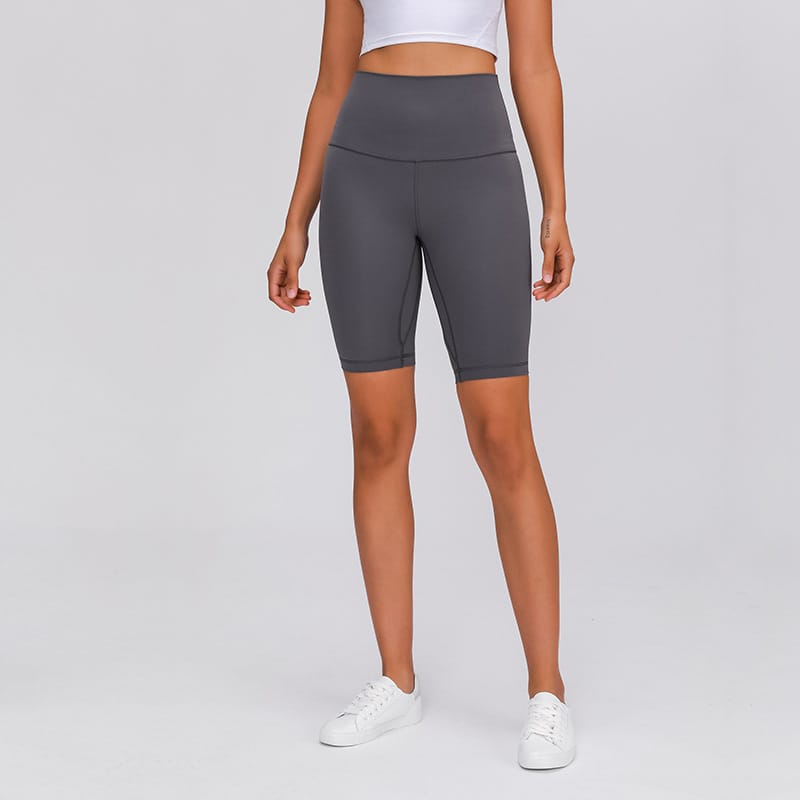 High Waisted Yoga Shorts With Pockets