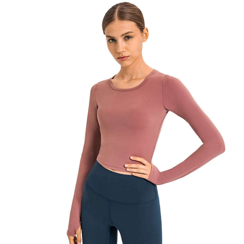 Yoga Crop Top Long Sleeve