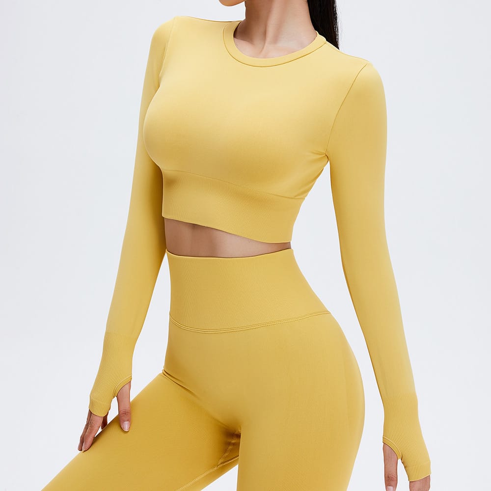 Long Sleeve Seamless Workout Top
