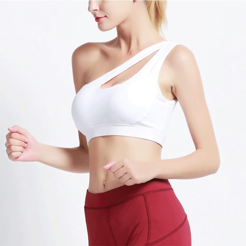 One Shoulder Sports Bra For Women