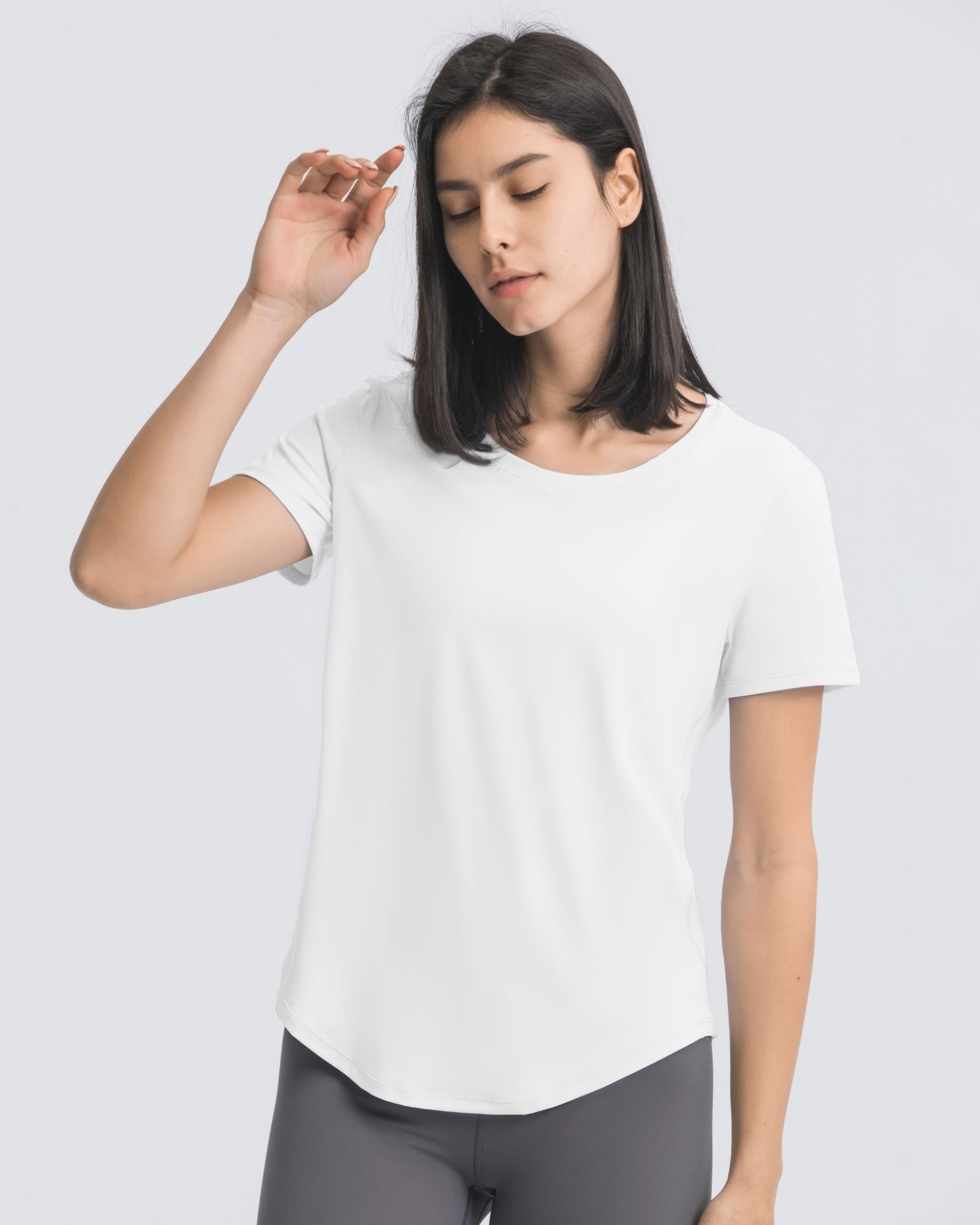 FITOP Workout Tops for Women Short Sleeve Athletic Tees Breathable Yoga Gym Running Yoga Shirts