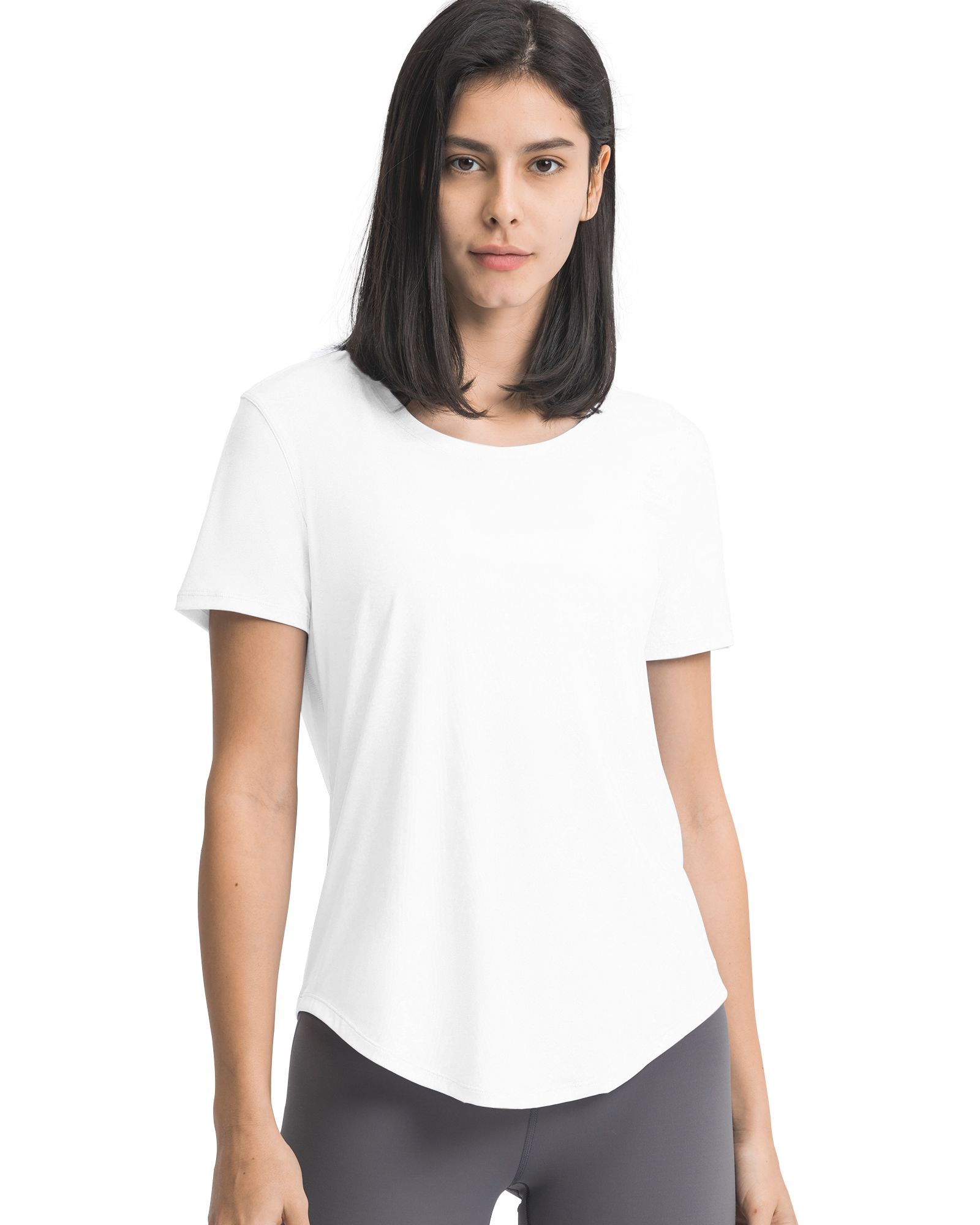 FITOP Workout Tops for Women Short Sleeve Athletic Tees Breathable Yoga Gym Running Yoga Shirts