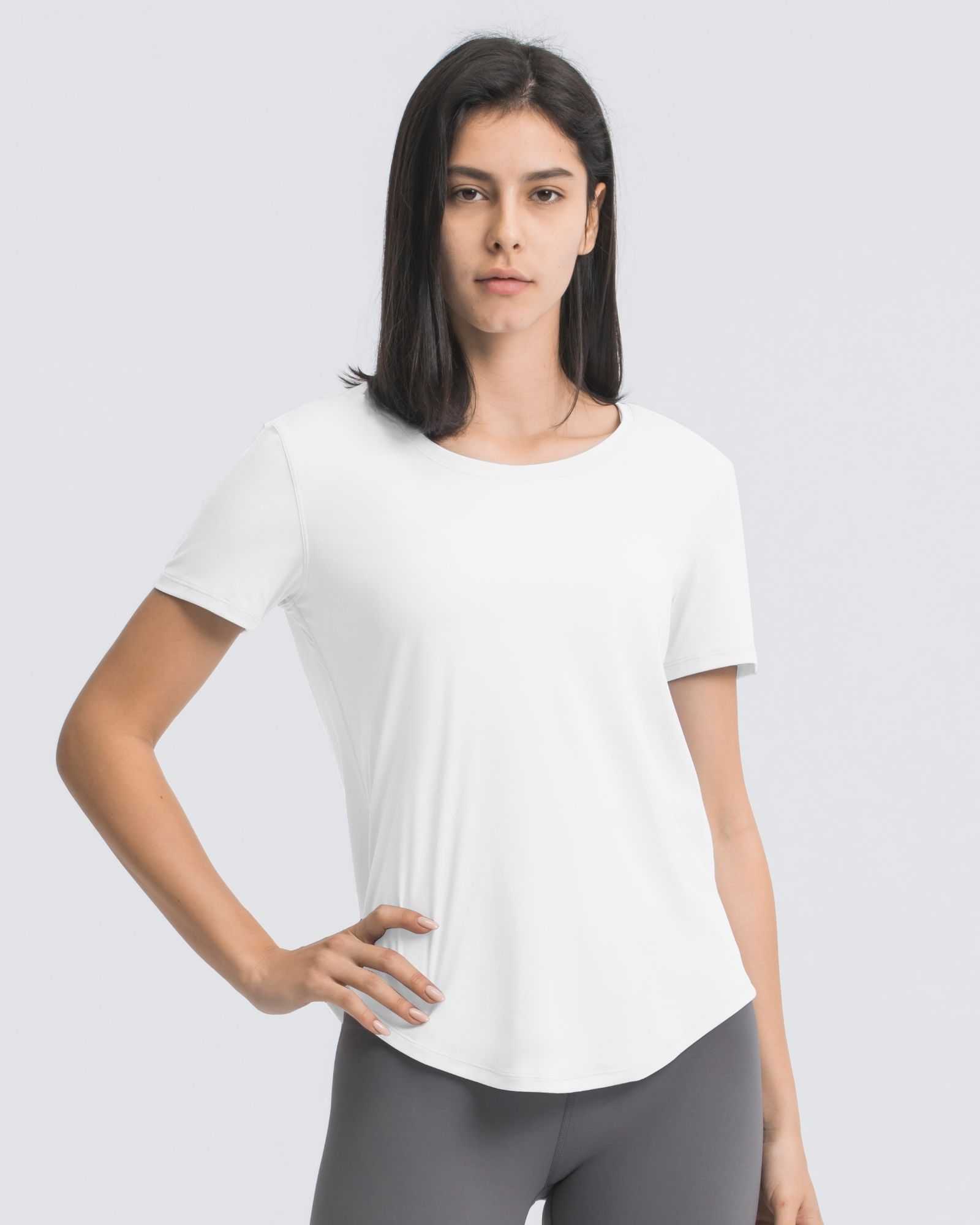 FITOP Workout Tops for Women Short Sleeve Athletic Tees Breathable Yoga Gym Running Yoga Shirts