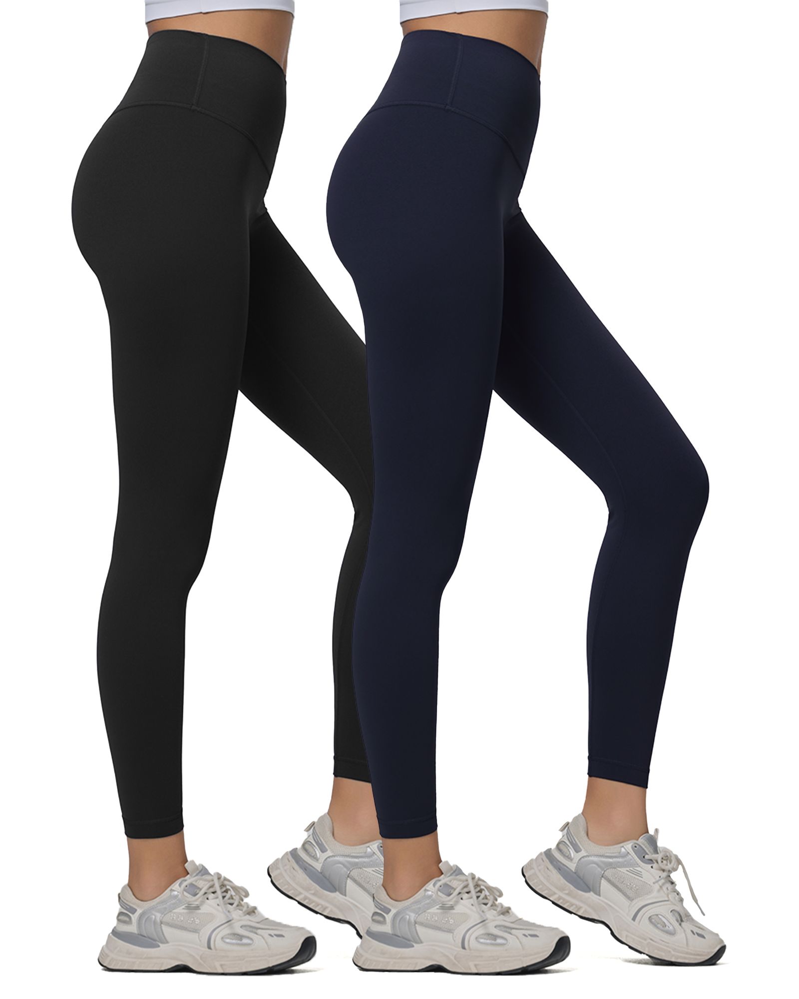 FITOP 2-Pack Yoga Leggings for Women High Waist Tummy Control Buttery Soft Women's Leggings with Hidden Pockets