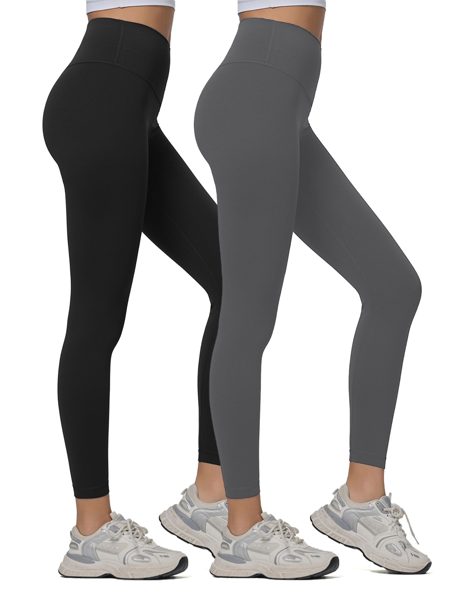 FITOP 2-Pack Yoga Leggings for Women High Waist Tummy Control Buttery Soft Women's Leggings with Hidden Pockets