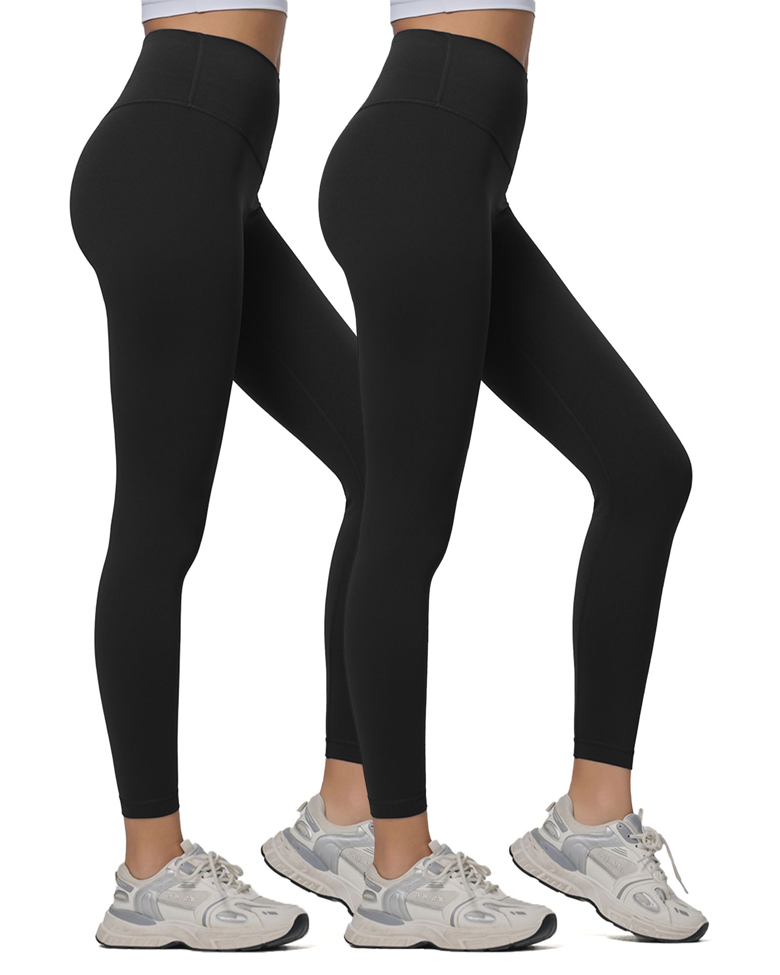 FITOP 2-Pack Yoga Leggings for Women High Waist Tummy Control Buttery Soft Women's Leggings with Hidden Pockets