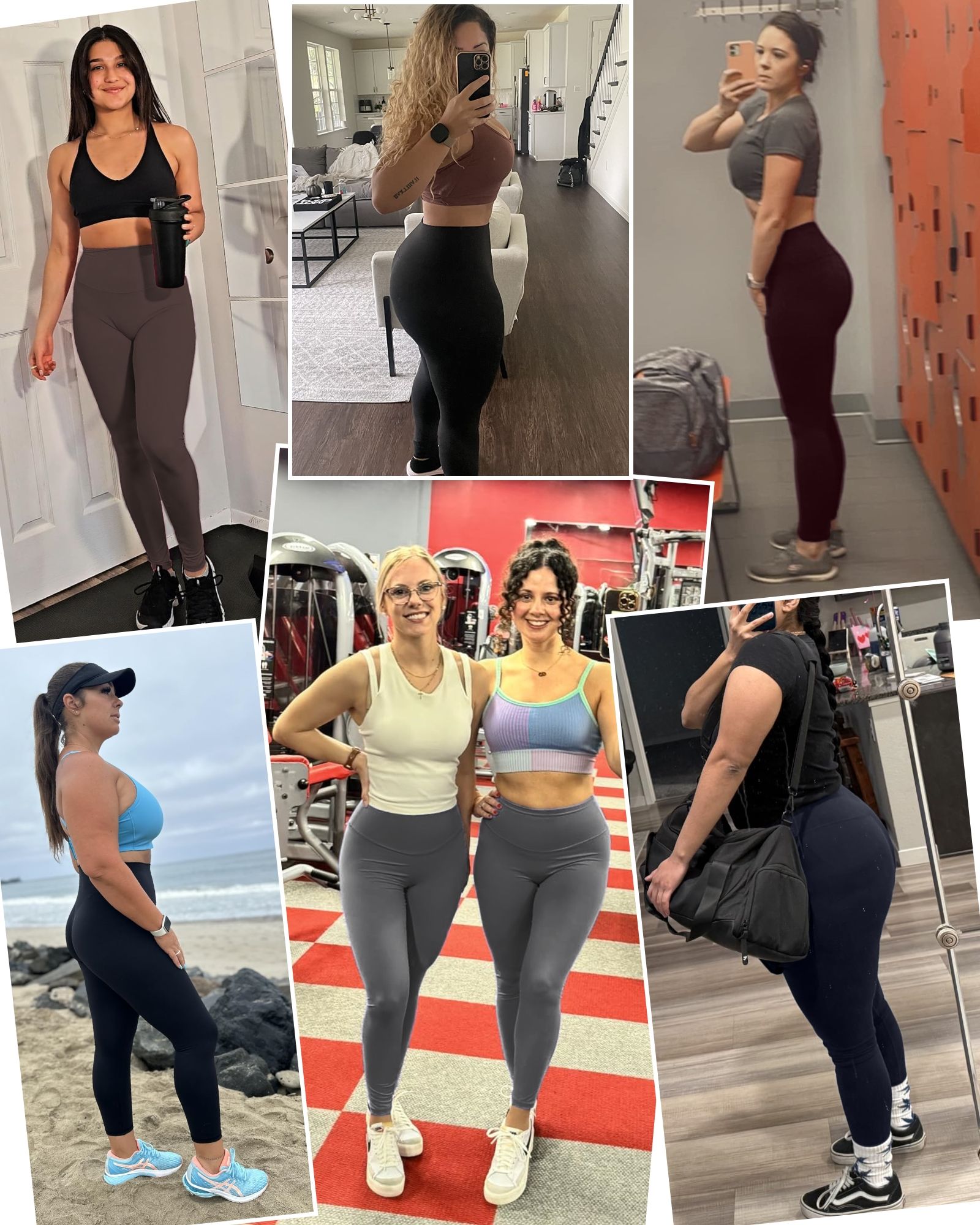 FITOP 2-Pack Yoga Leggings for Women High Waist Tummy Control Buttery Soft Women's Leggings with Hidden Pockets