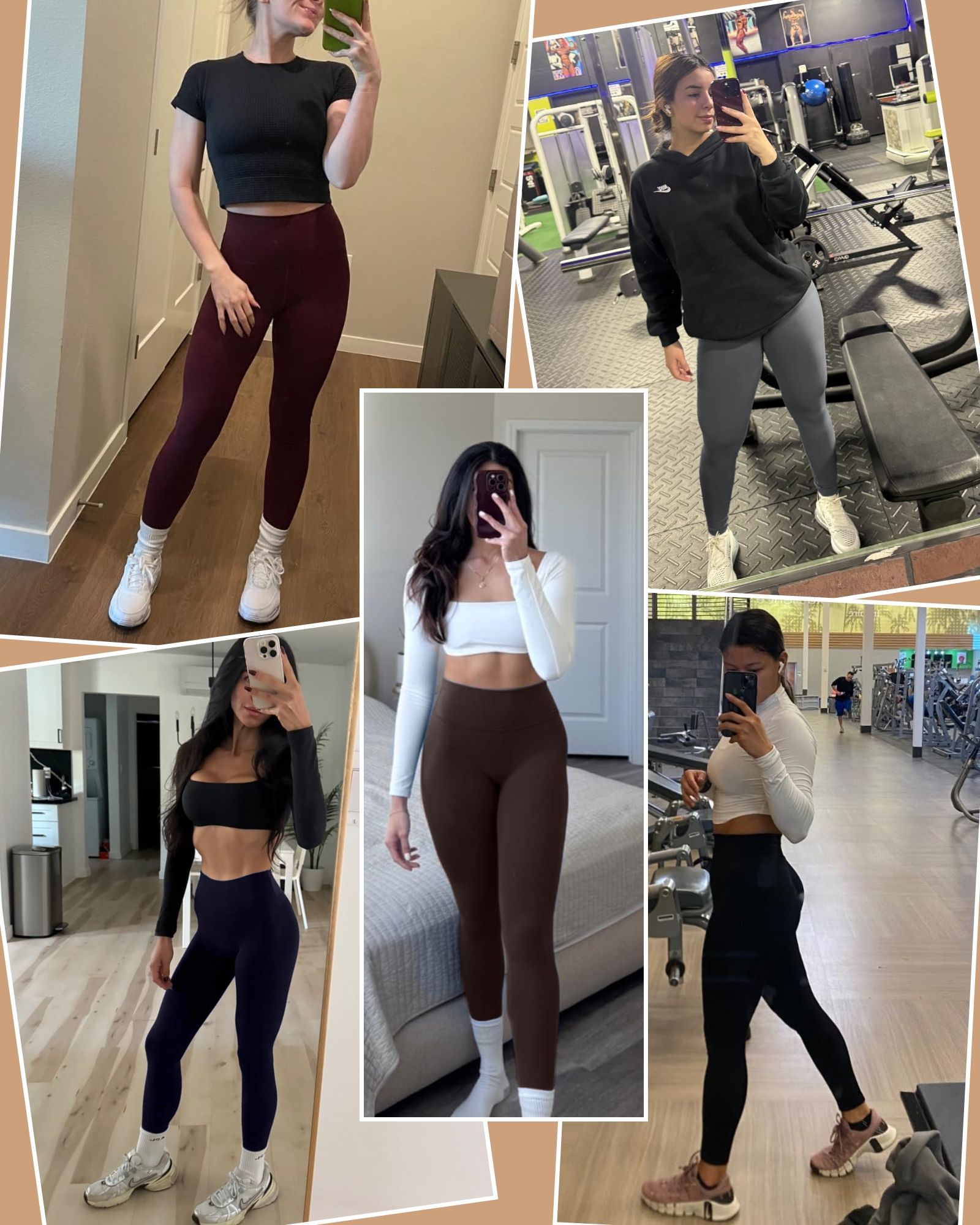 FITOP 2-Pack Yoga Leggings for Women High Waist Tummy Control Buttery Soft Women's Leggings with Hidden Pockets