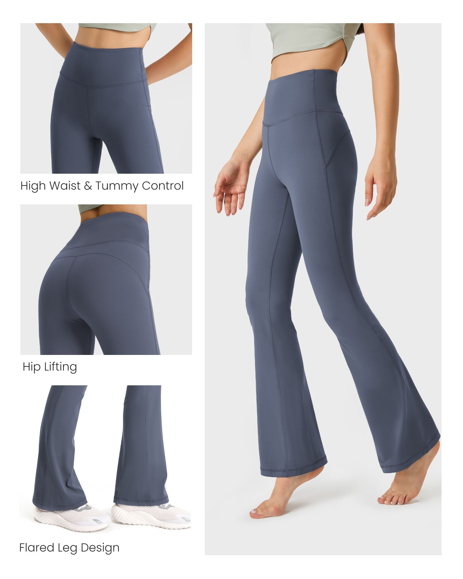 【61】FITOP Flare Yoga Pants for Women Buttery Soft High Waist Bootcut Pants Workout Leggings