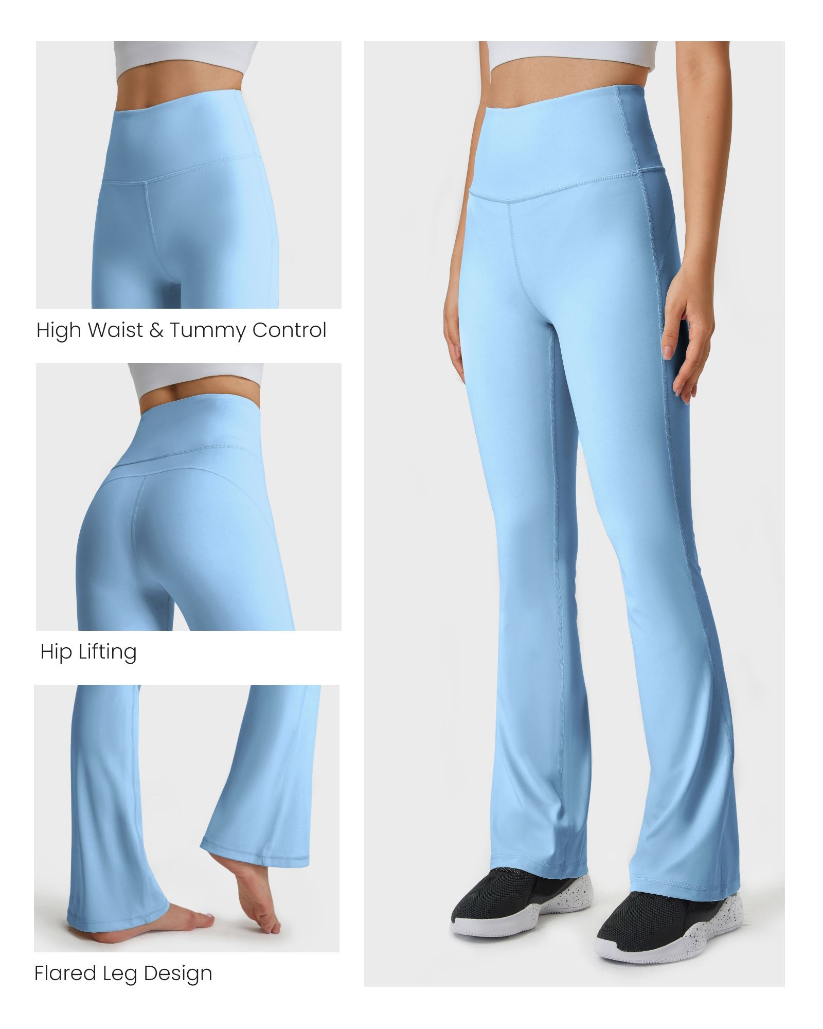 【61】FITOP Flare Yoga Pants for Women Buttery Soft High Waist Bootcut Pants Workout Leggings