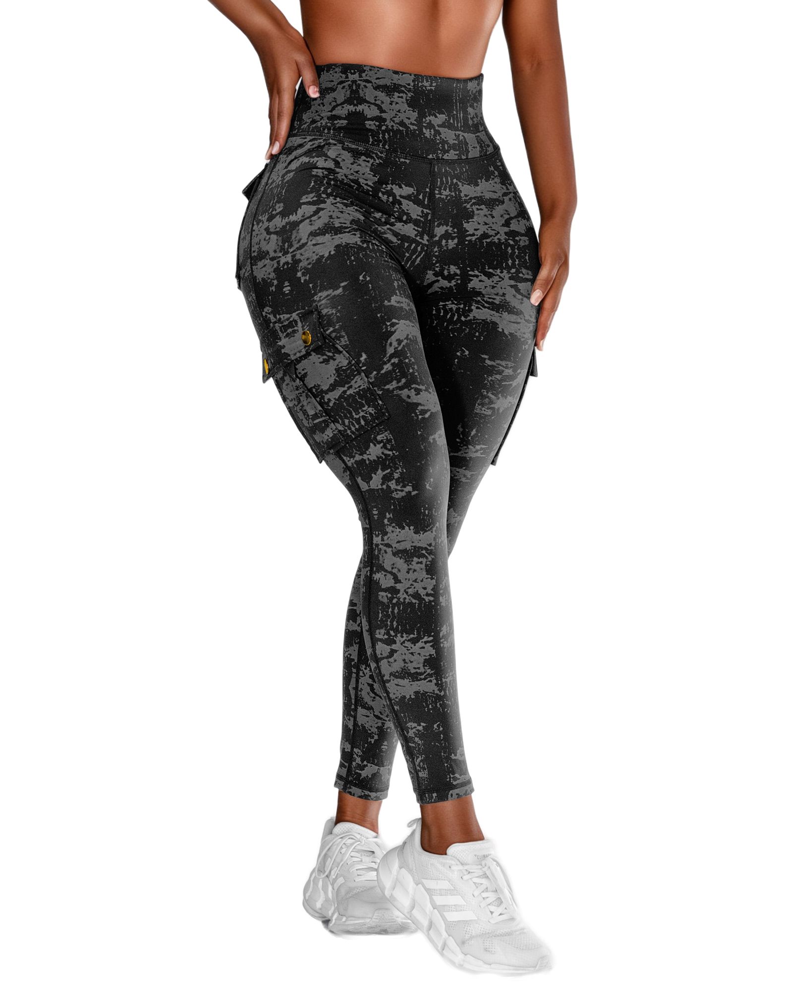 FITOP Yoga Leggings with Pockets for Women Scrunch Workout Leggings High Waist Butt Lifting Cargo Pants