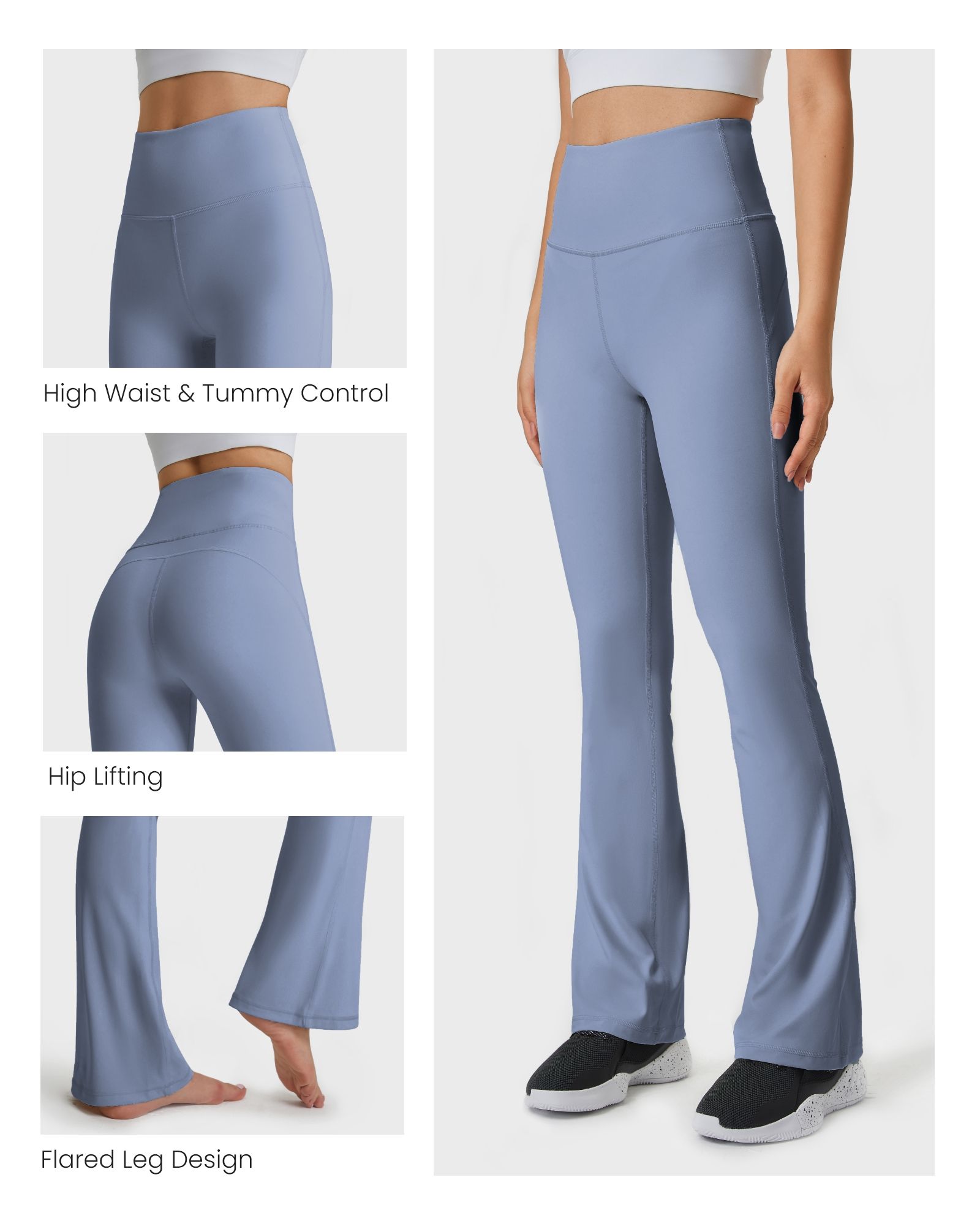 【61】FITOP Flare Yoga Pants for Women Buttery Soft High Waist Bootcut Pants Workout Leggings