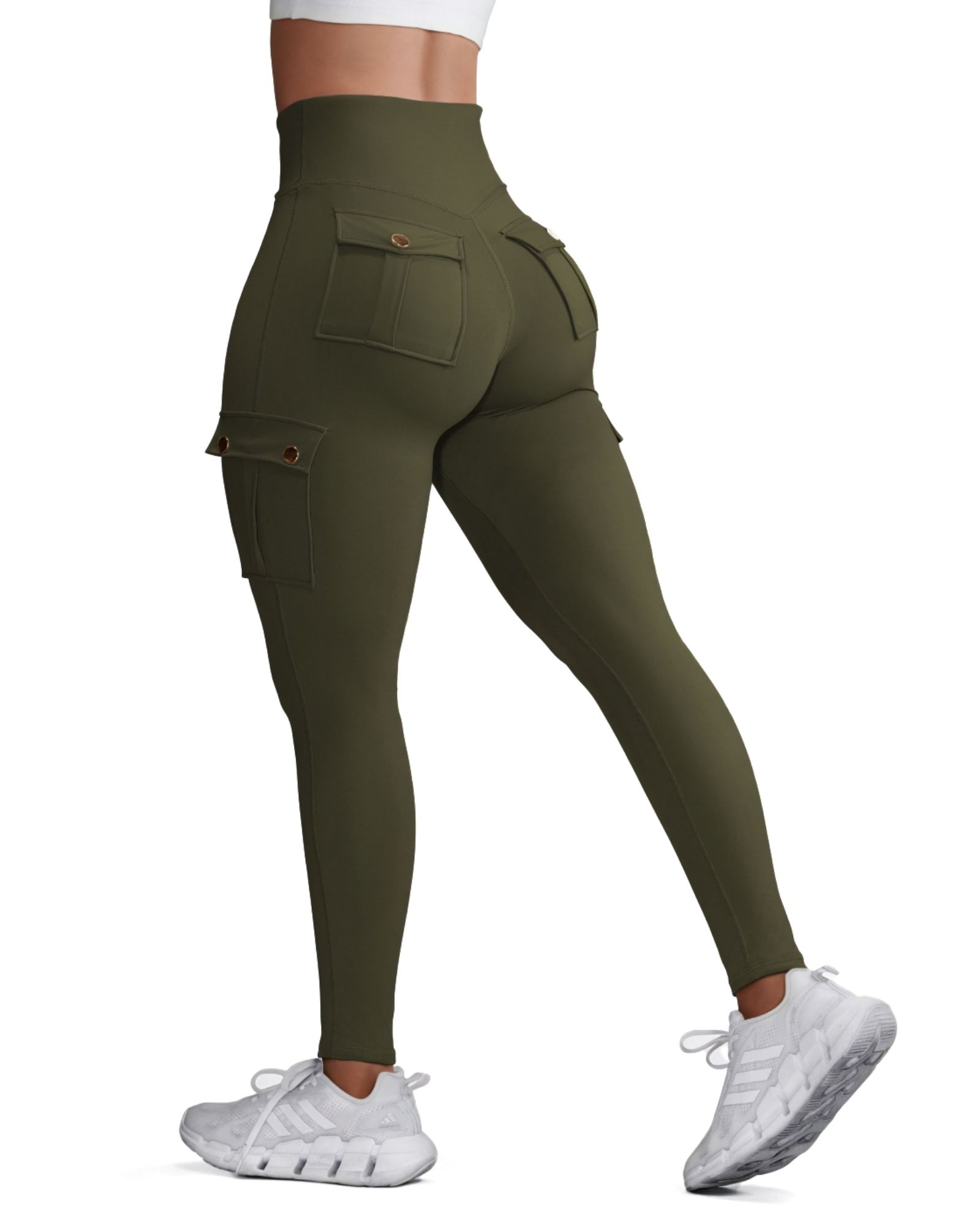 FITOP Yoga Leggings with Pockets for Women Scrunch Workout Leggings High Waist Butt Lifting Cargo Pants