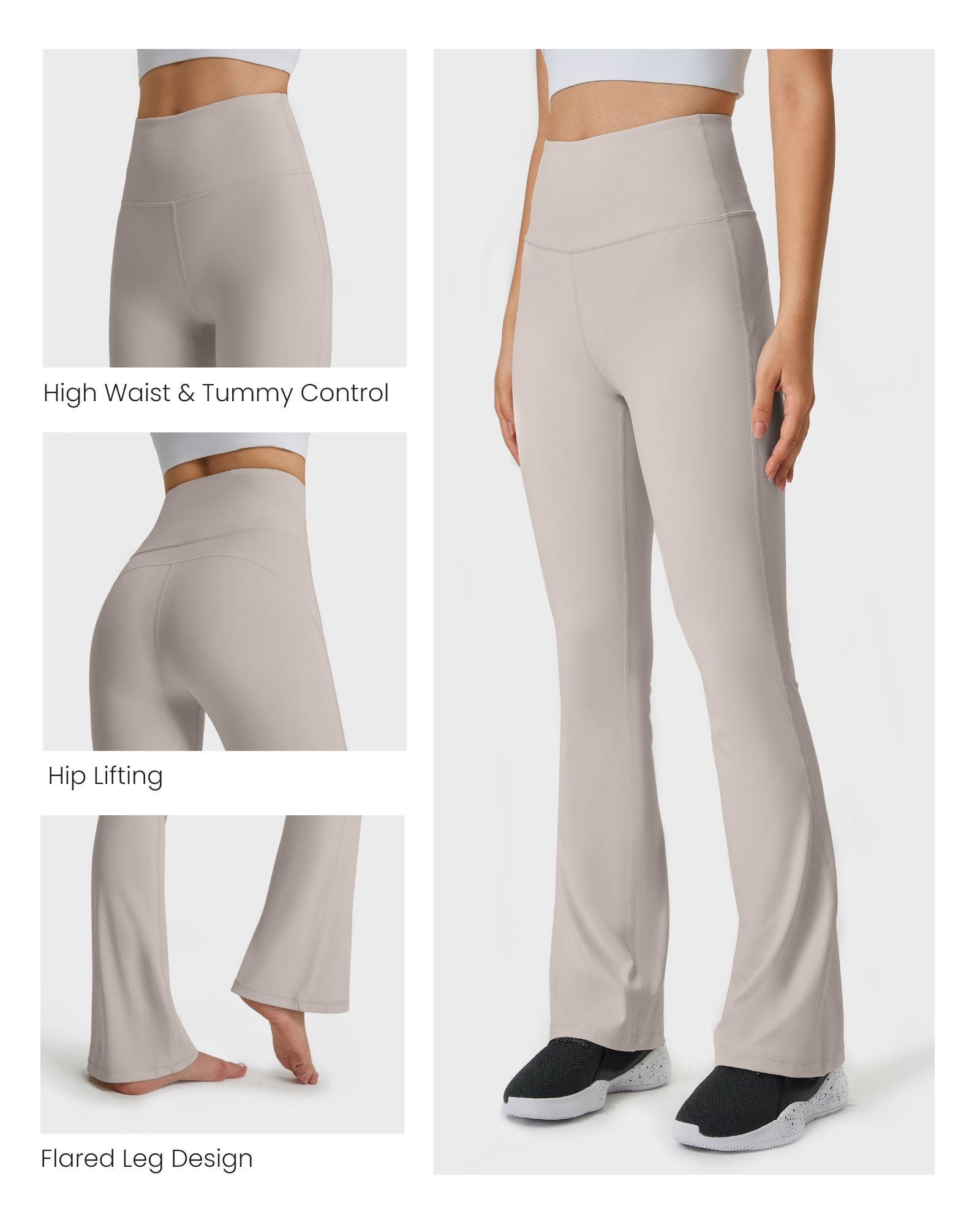 【61】FITOP Flare Yoga Pants for Women Buttery Soft High Waist Bootcut Pants Workout Leggings