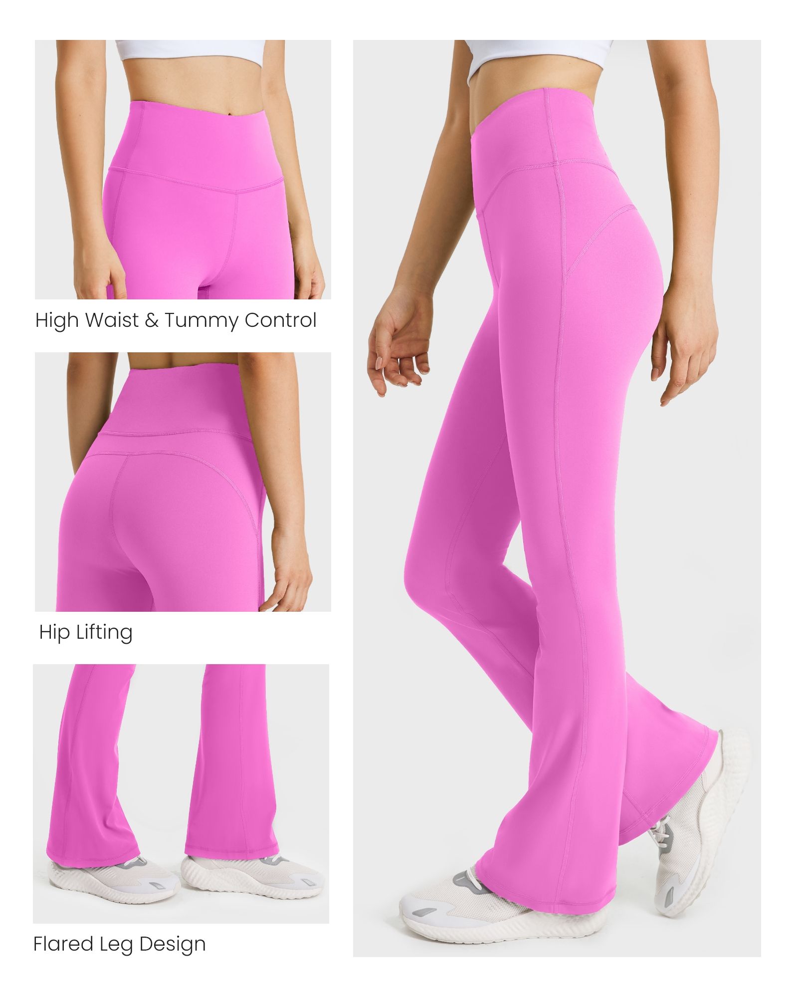 【61】FITOP Flare Yoga Pants for Women Buttery Soft High Waist Bootcut Pants Workout Leggings