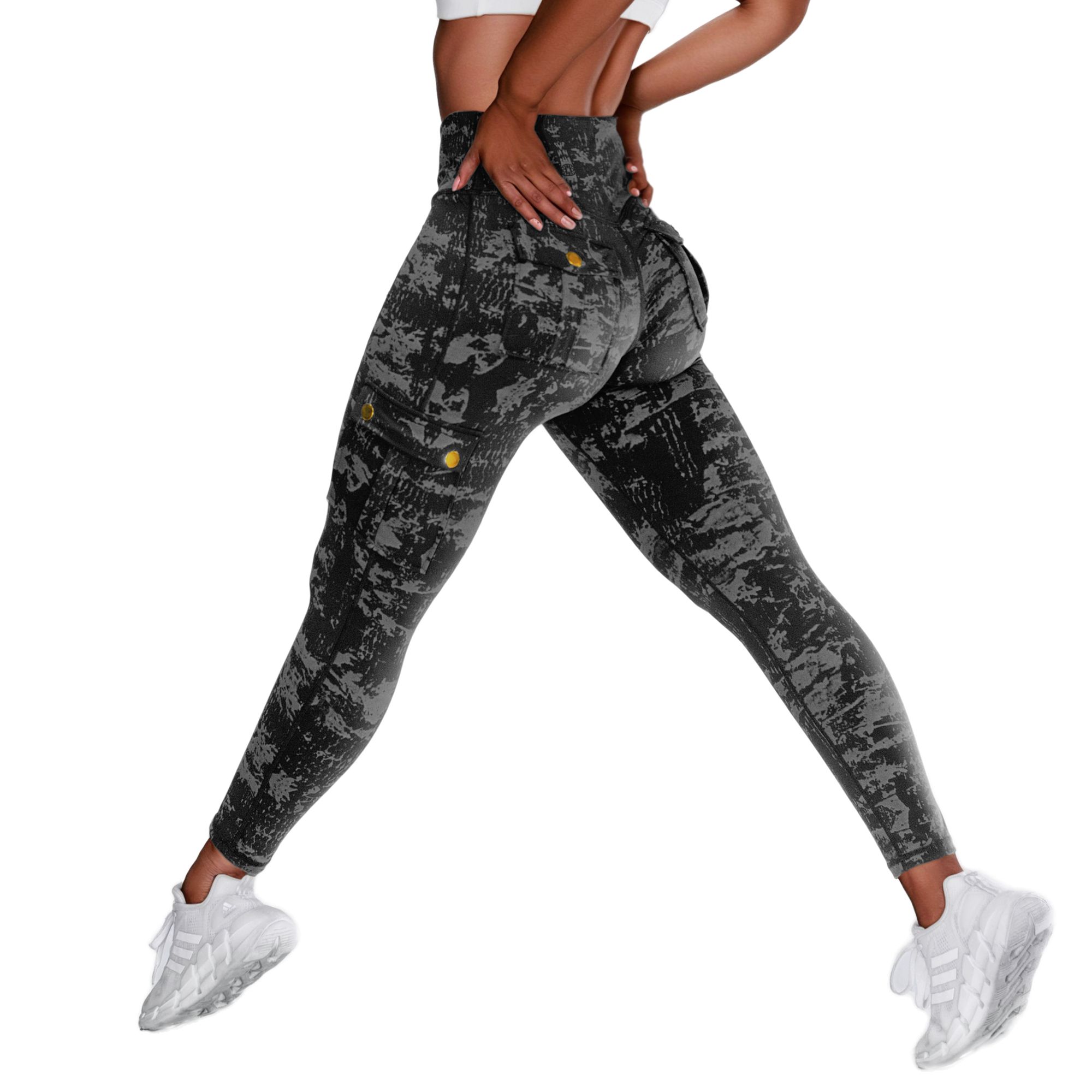 FITOP Yoga Leggings with Pockets for Women Scrunch Workout Leggings High Waist Butt Lifting Cargo Pants