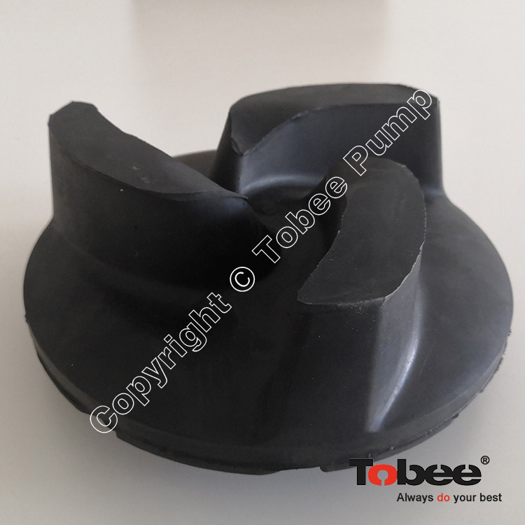 3 VANES, Semi-open rubber impeller B1052R55