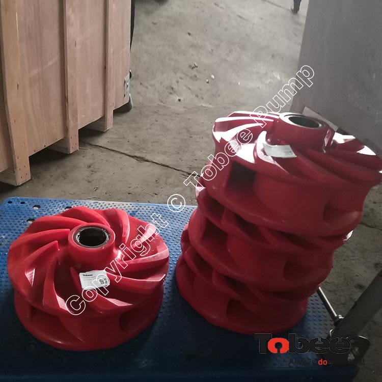 Polyurethane slurry pump impellers