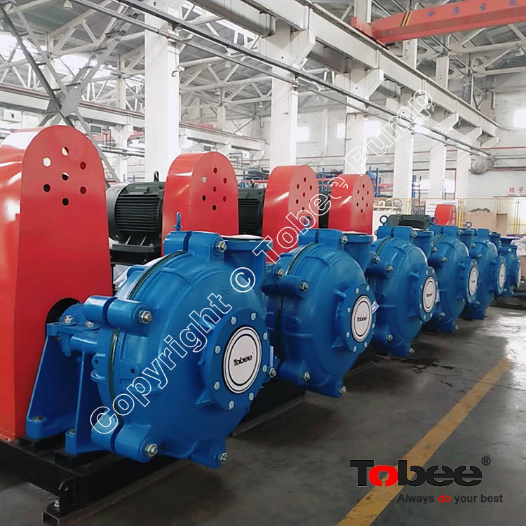 8/6E-AHR Rubber lined slurry pumps for minerals mining processing