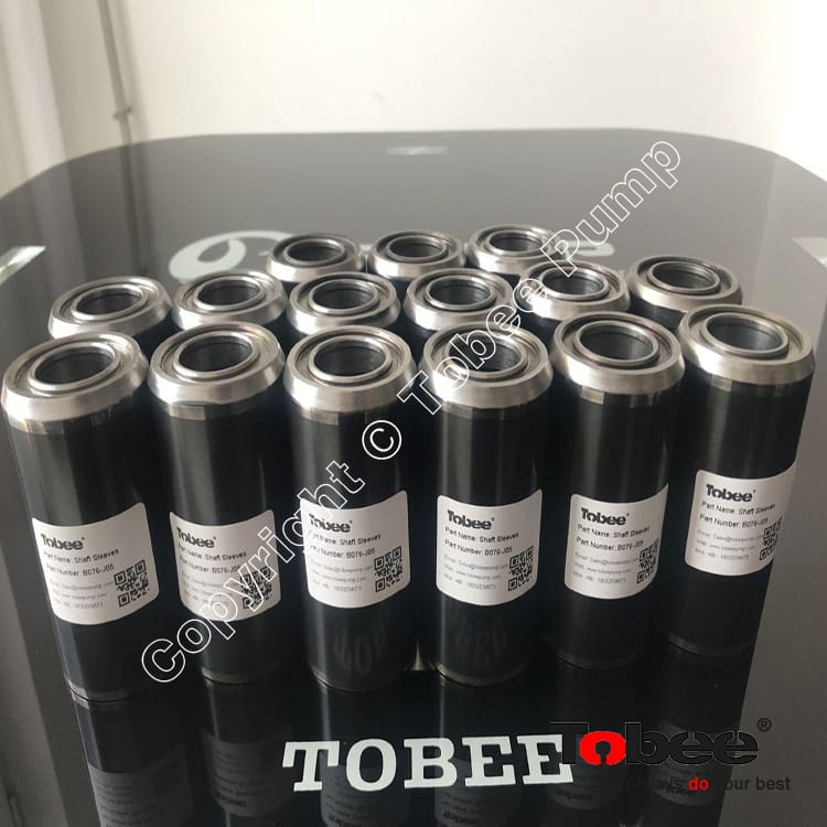 Black Ceramic material Shaft Sleeve Wear Parts E075J05