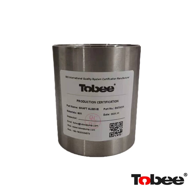 Slurry Pump quick-wear Parts Shaft Sleeve D075C21