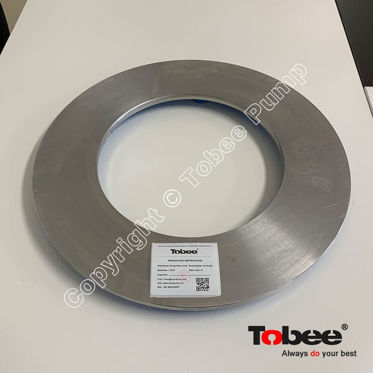 S125-400 Pump Rear Liner
