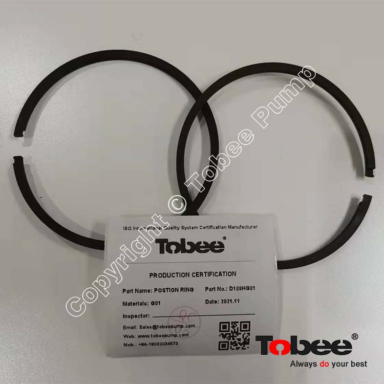 Tobee® 6x4D-AH Slurry Pump Parts Piston Ring D108HG01