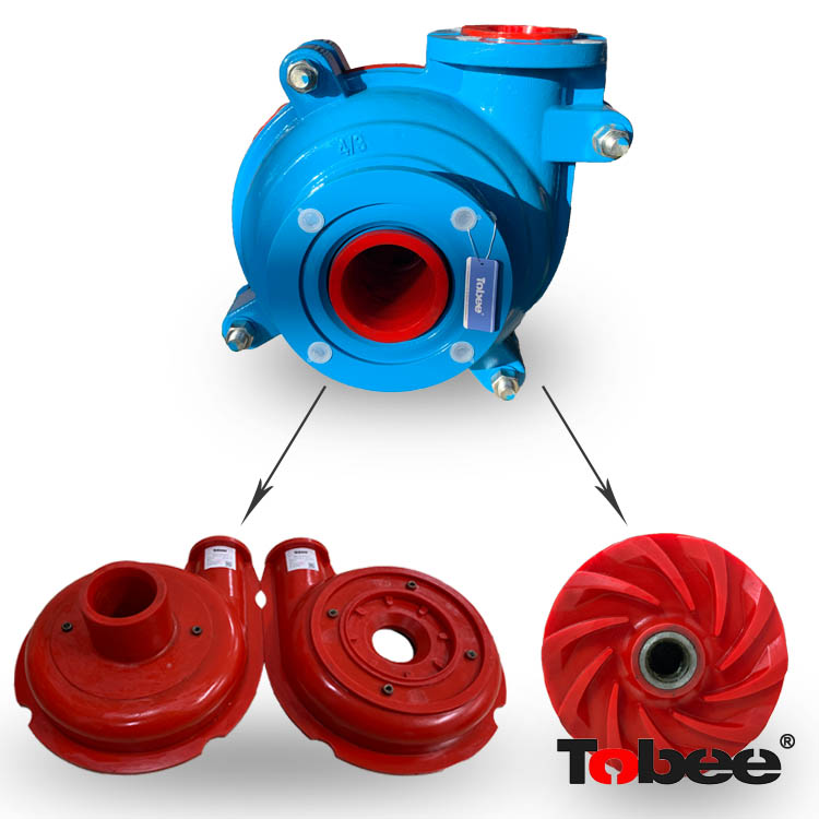 4/3C-AHR Slurry pumps with Poly wearing parts